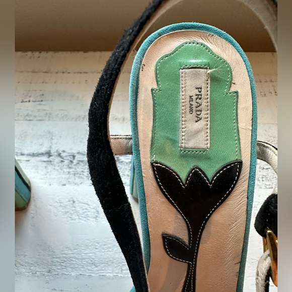 Authentic PRADA
Suede T-Strap Sandals size 38.5 - Picture 3 of 9